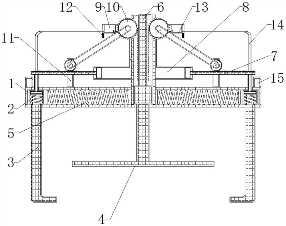 A device for automatically grabbing and releasing prefabricated parts for transportation