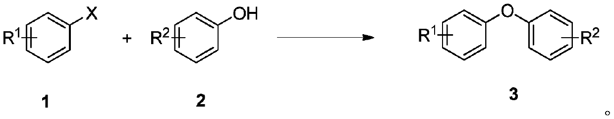 Method for preparing diaryl ether compound