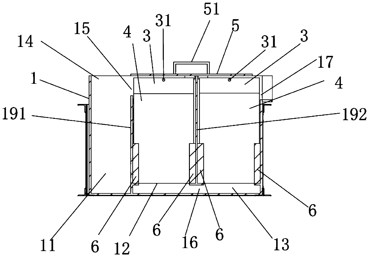 Improved built-in electrolysis device