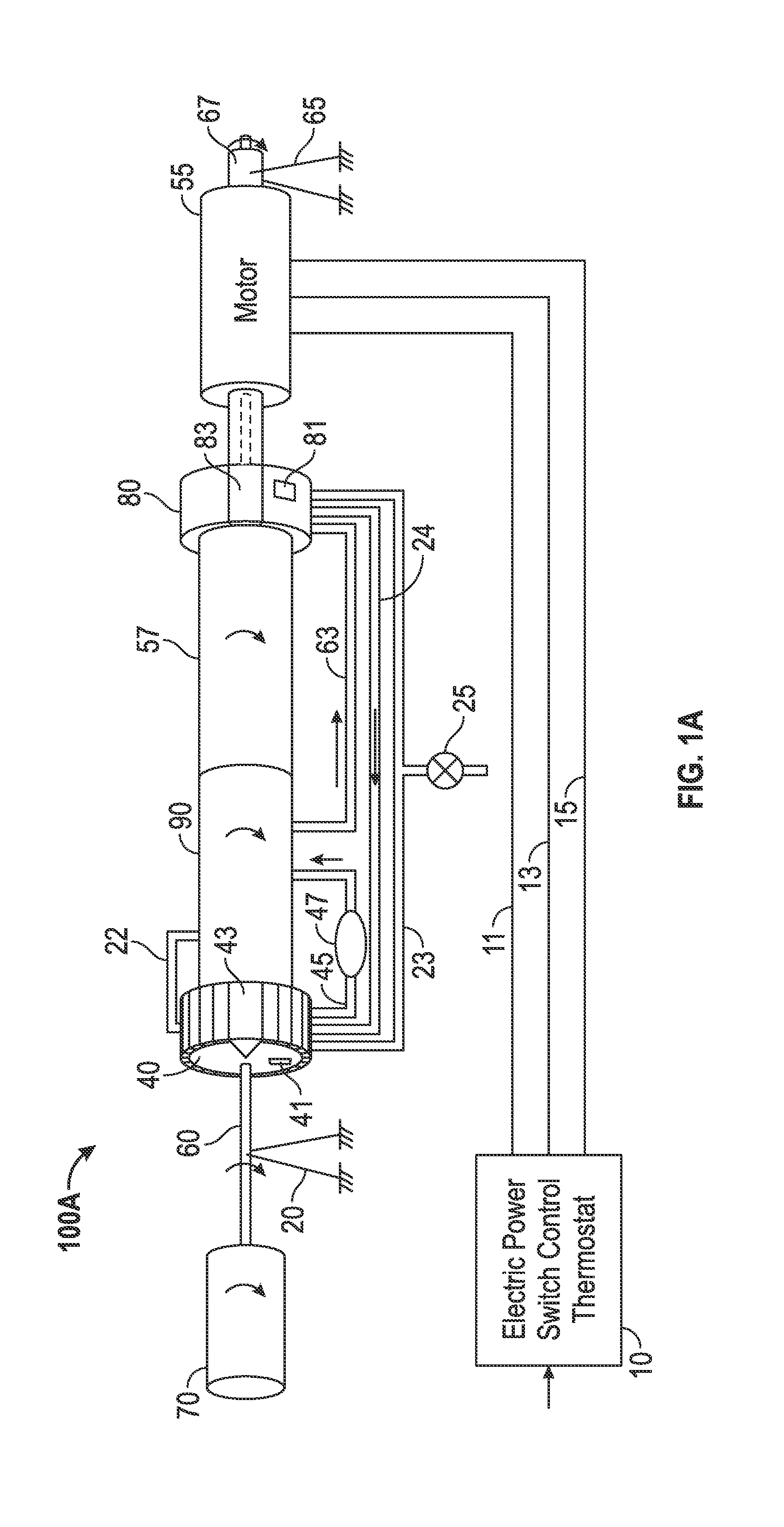 Rotating air conditioner and method