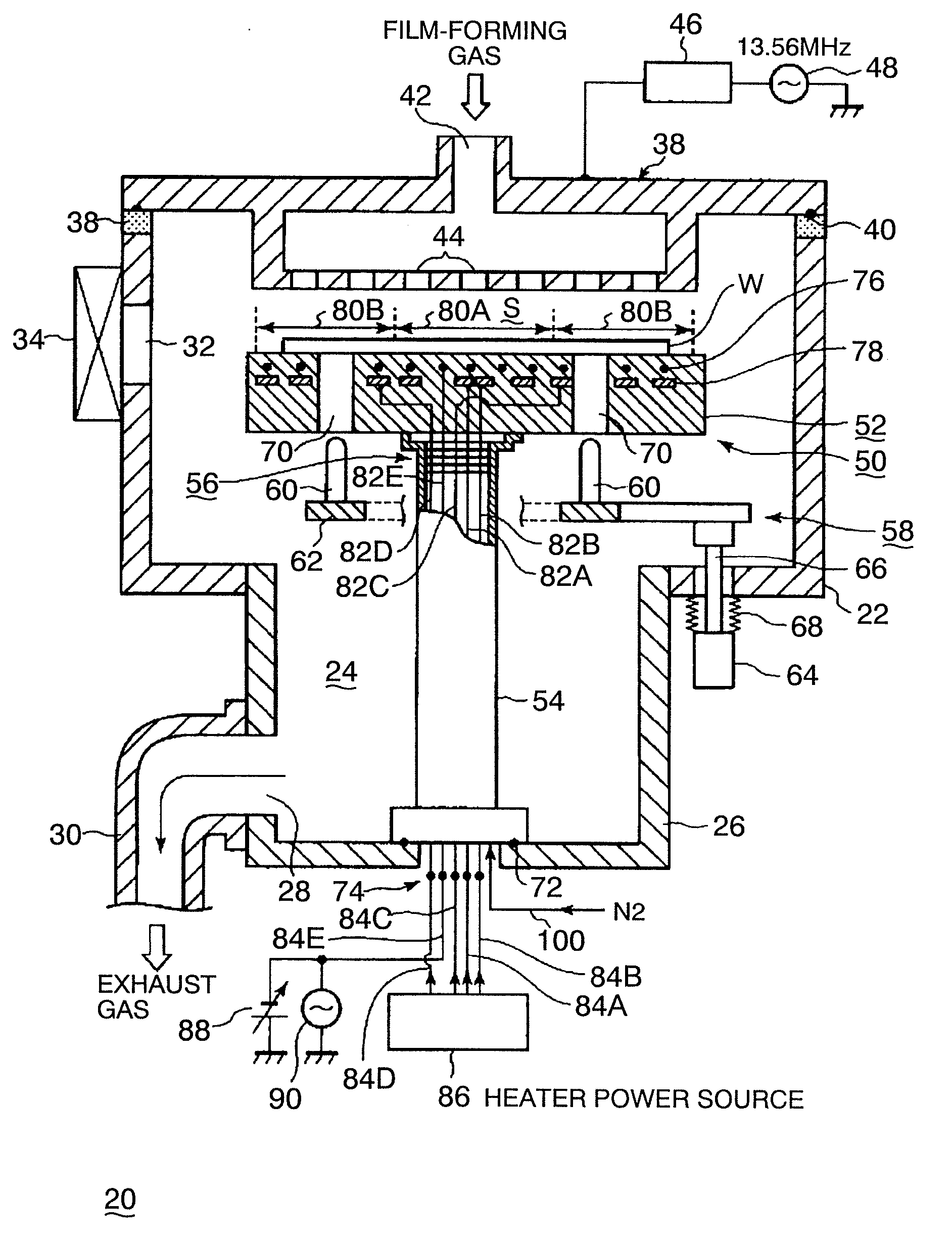 Stage structure and heat treatment apparatus