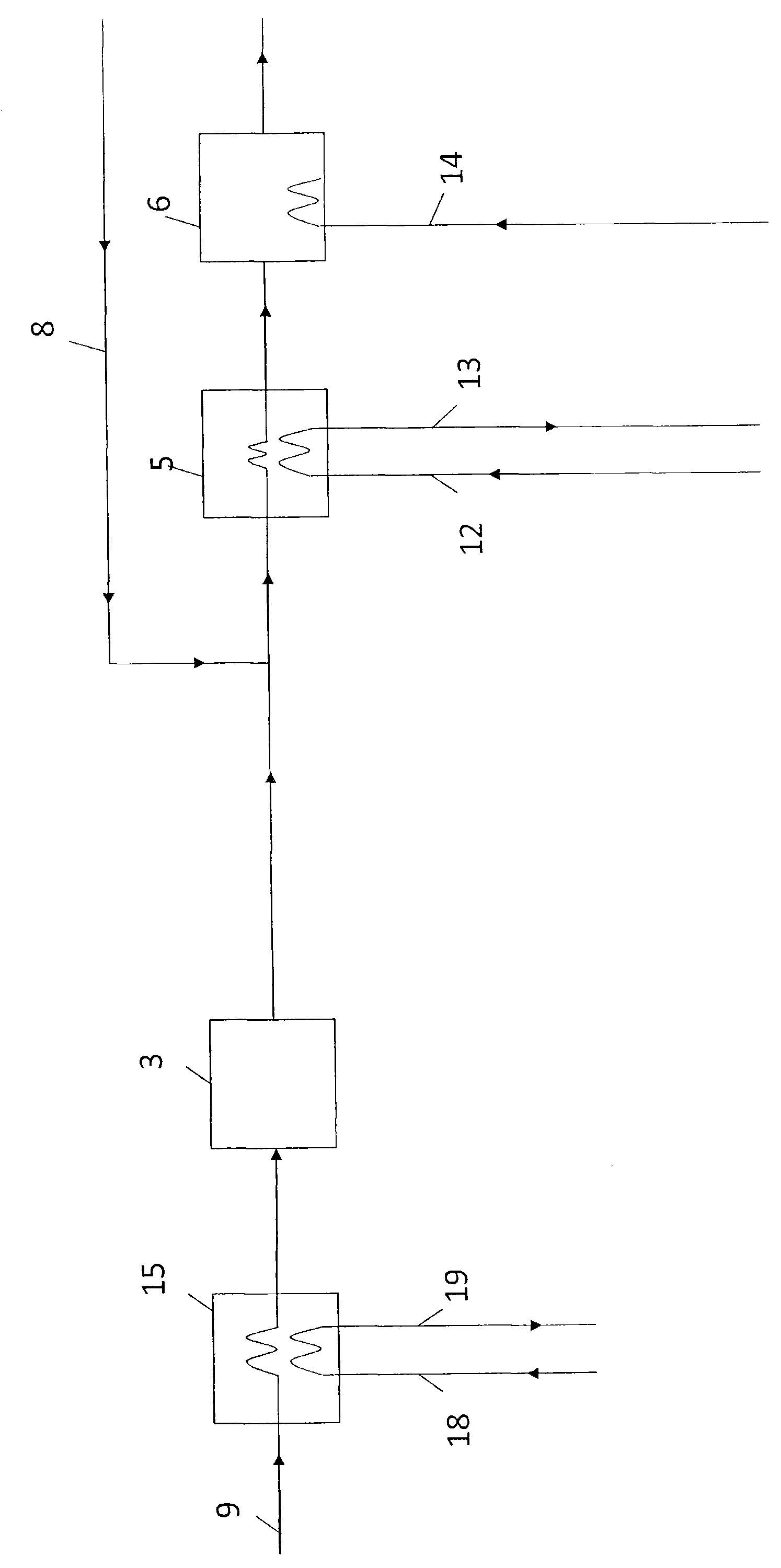 Novel power-plant raw water and boiler raw water heating system and method