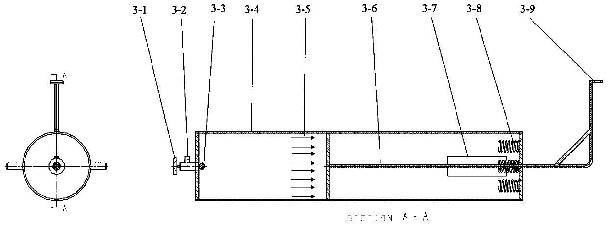 Knocking combustion ejection fixed wing unmanned aerial vehicle taking-off system