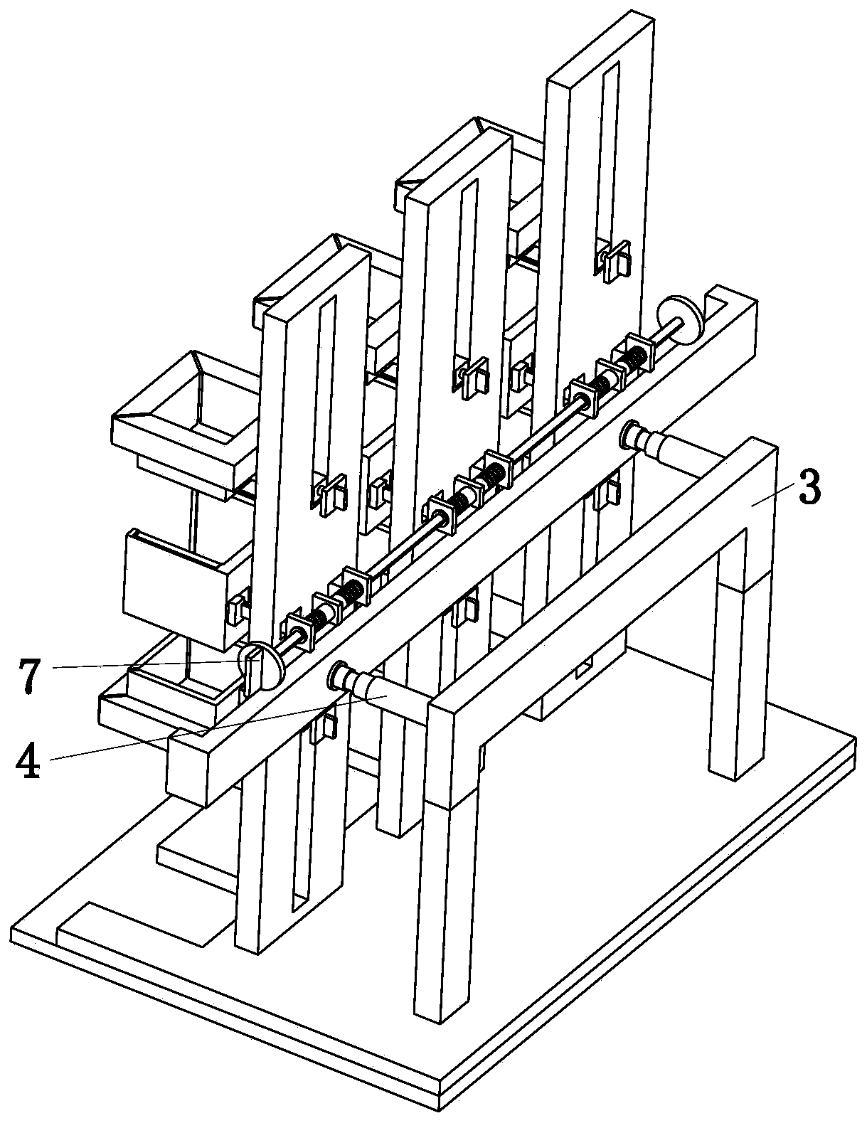 Carriage refitting assisted equipment for logistics freight semitrailer