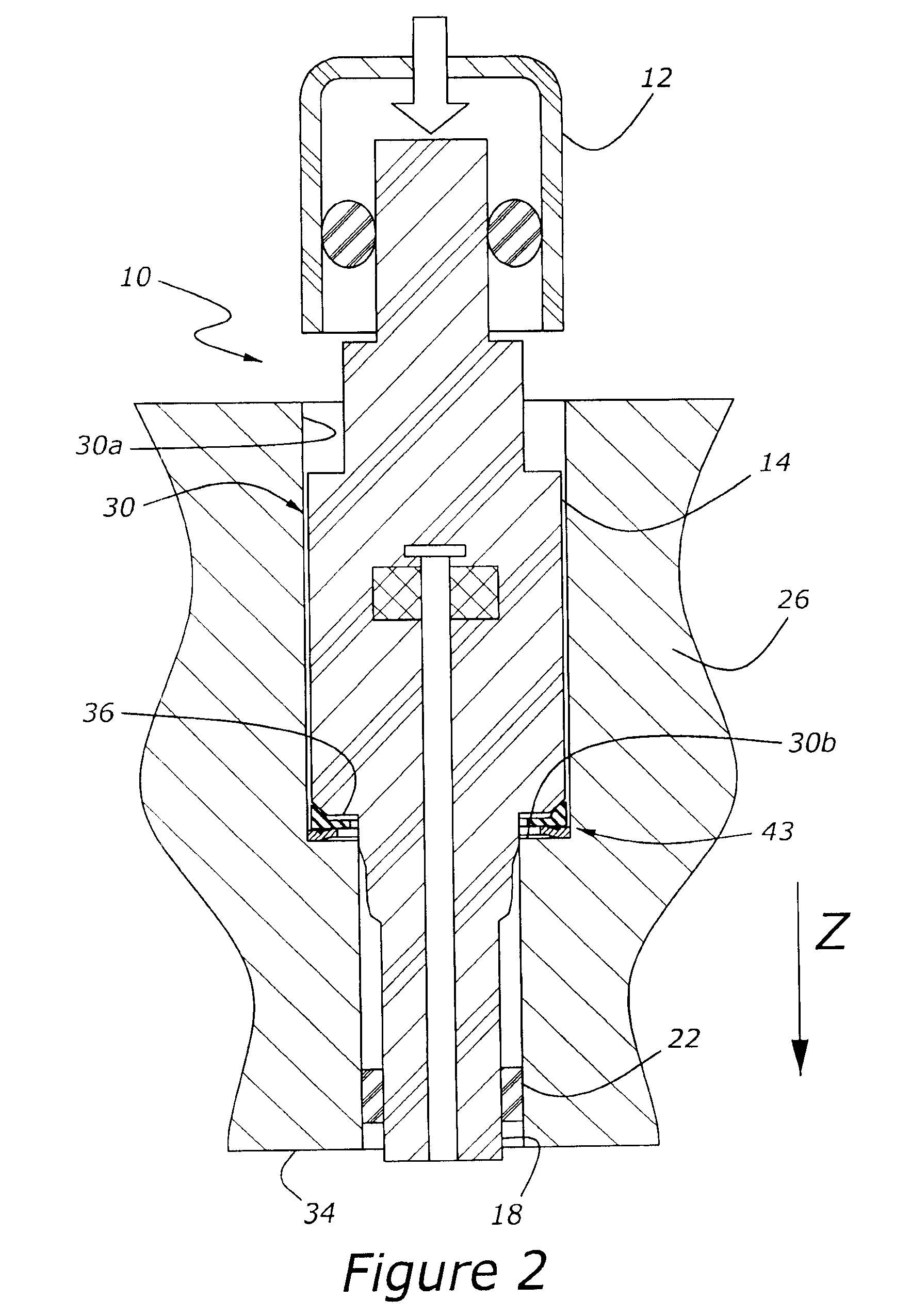 Fuel injection system for internal combustion engine with injector isolator