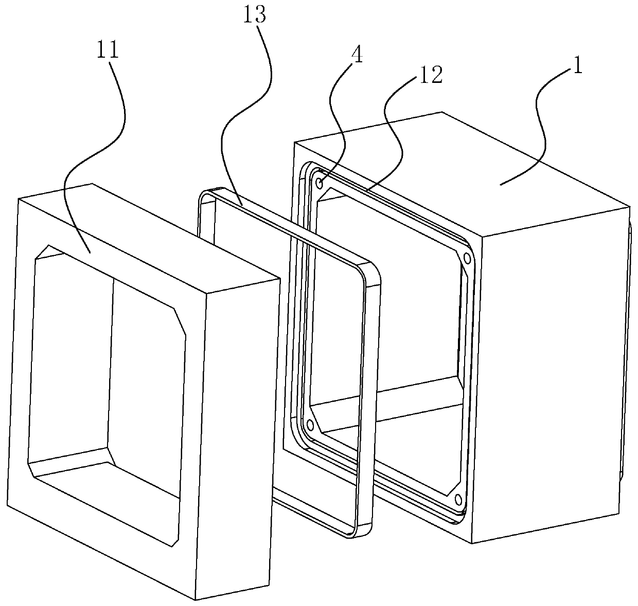 A push-up installation method for prefabricated concrete prefabricated car box