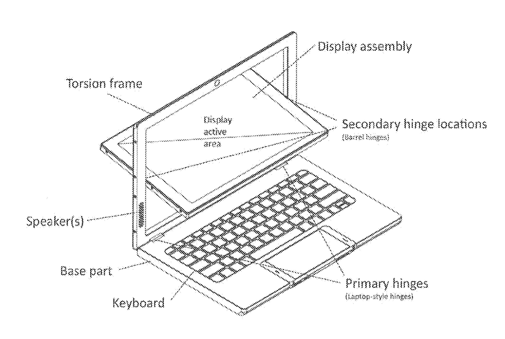Electronic device with pivoting display assembly