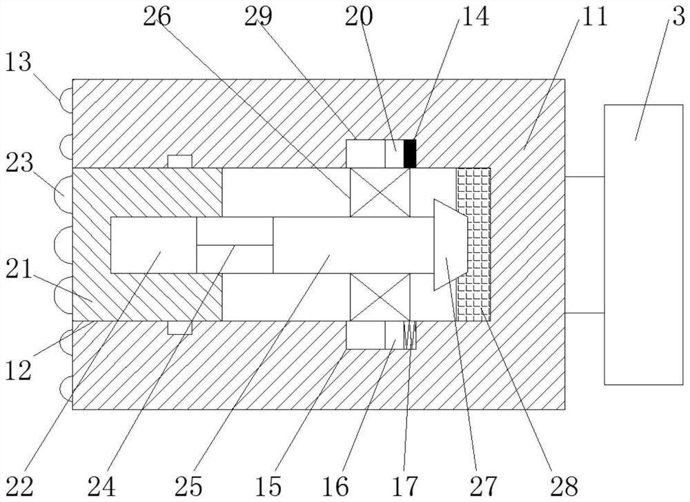 Connecting rod type fascia gun structure and fascia gun thereof