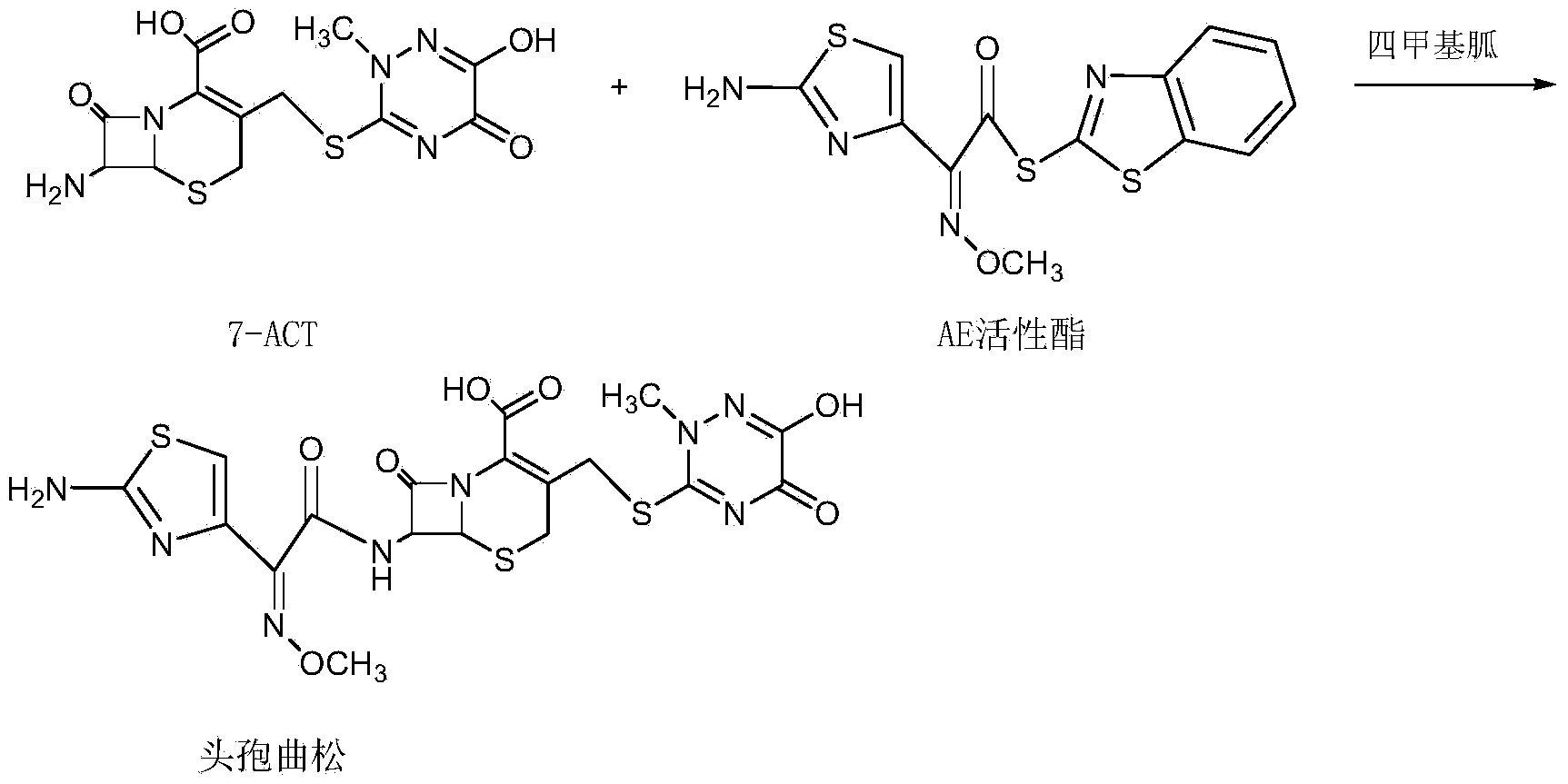 Method for synthesizing ceftriaxone sodium