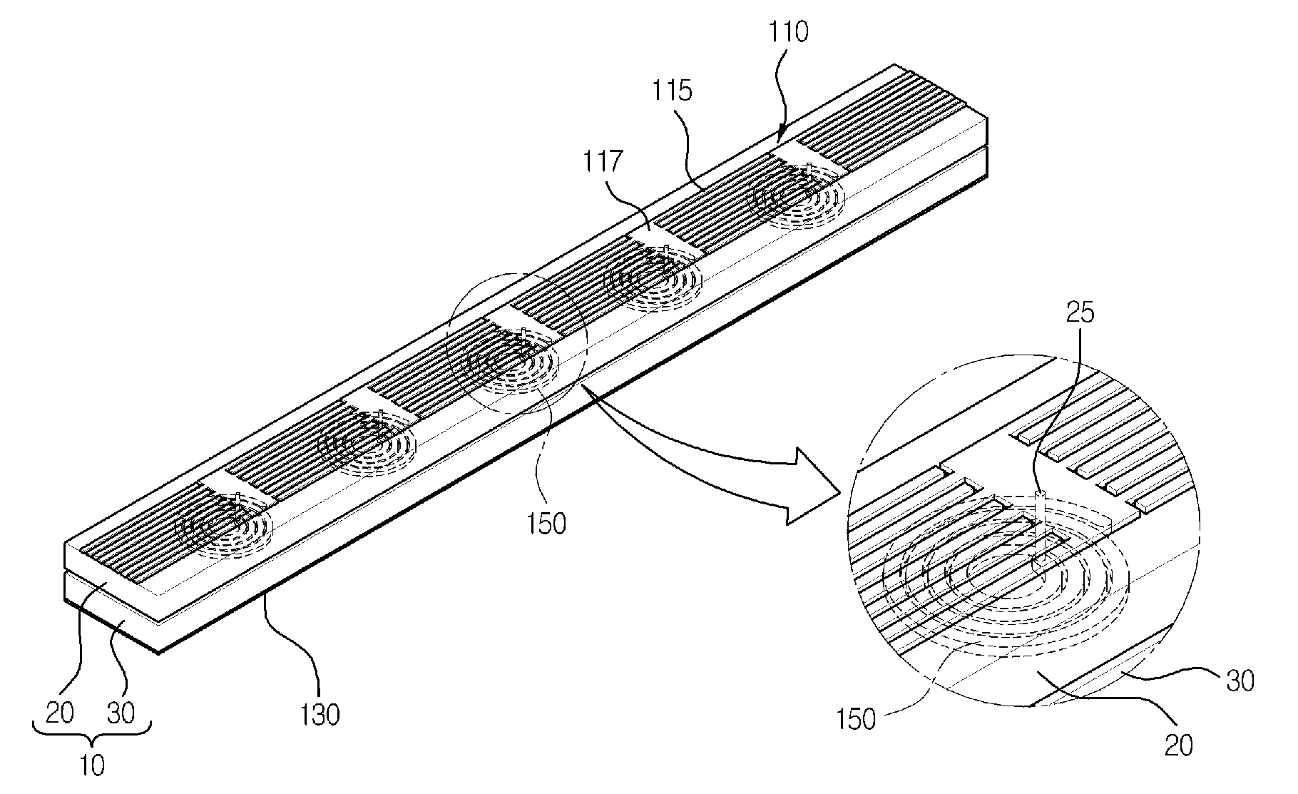 Transmission line with left-hand characteristics including a spiral inductive element