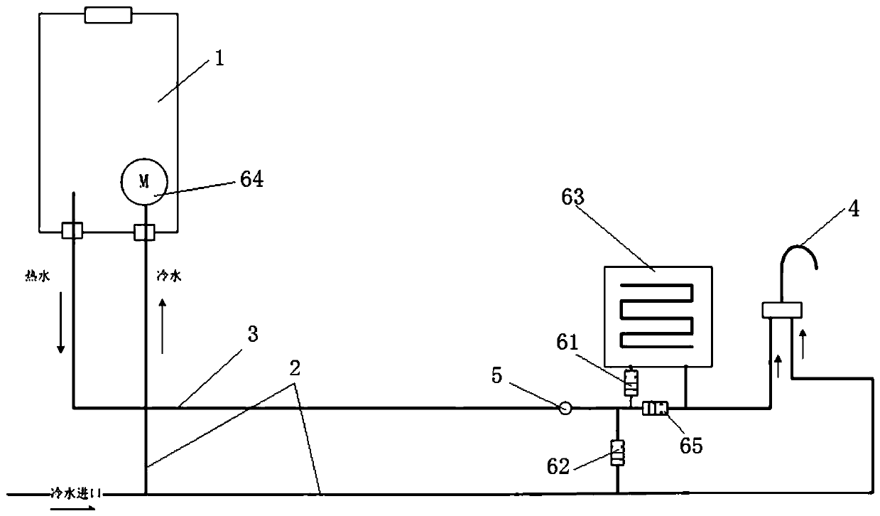 Gas water heater capable of realizing constant-temperature water outlet through hybrid heating and water outlet control method thereof