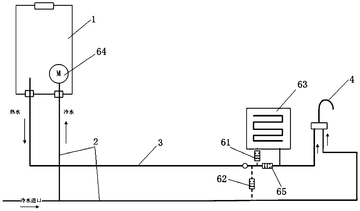 Gas water heater capable of realizing constant-temperature water outlet through hybrid heating and water outlet control method thereof