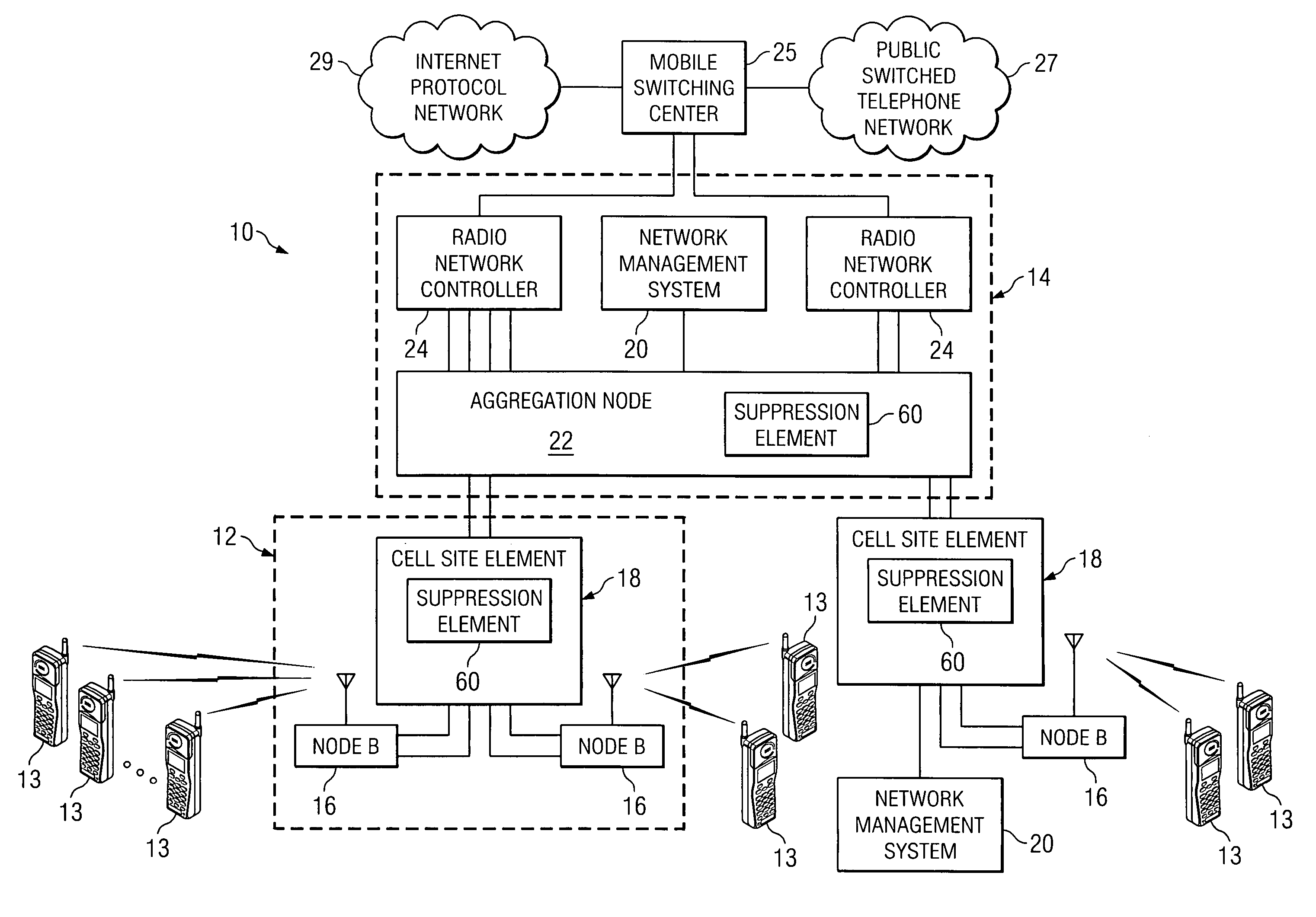 System and method for implementing suppression in a communications environment