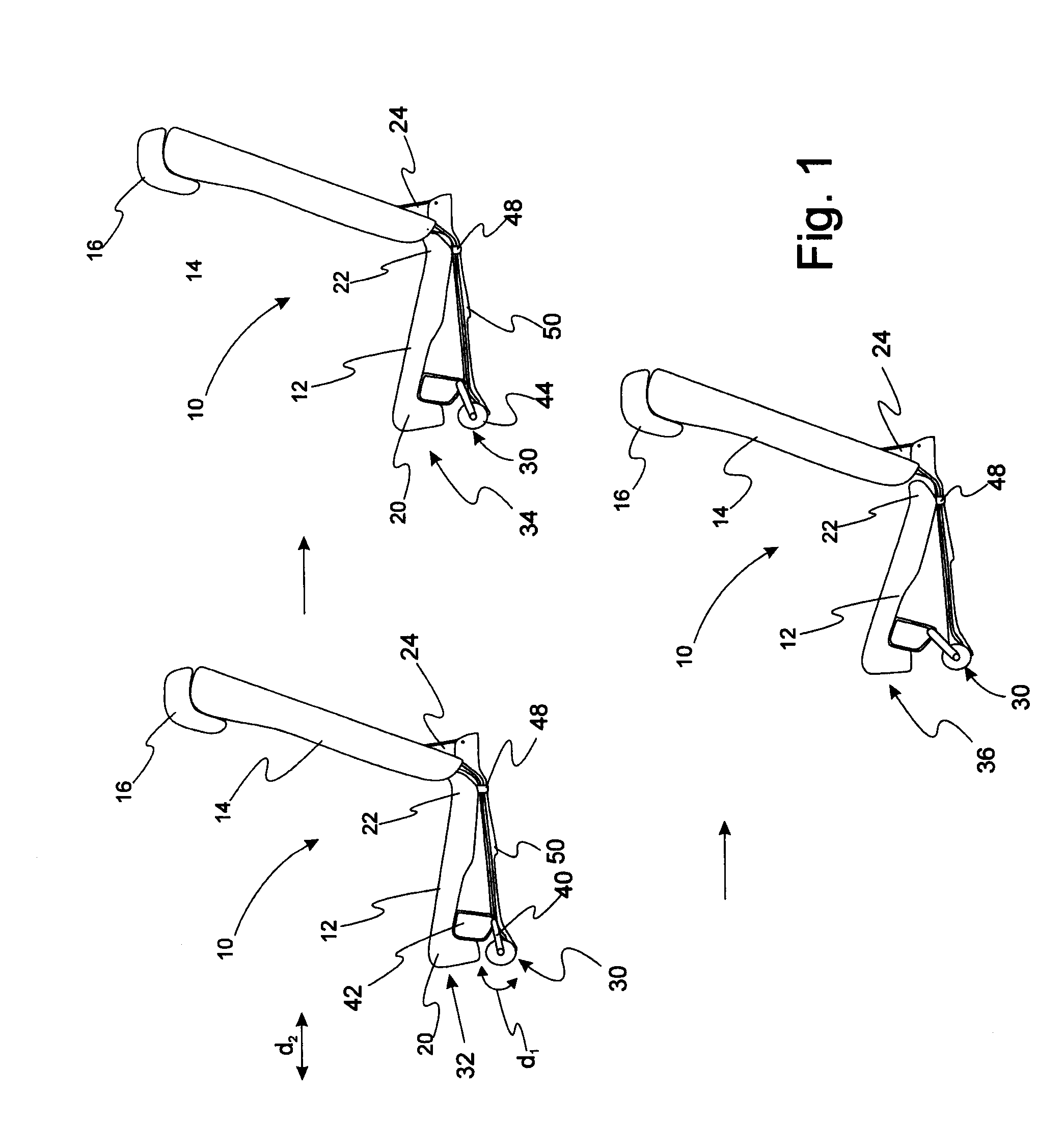 Vehicle seat with a seat tilt adjustment combined with a fold flat mechanism with a return function