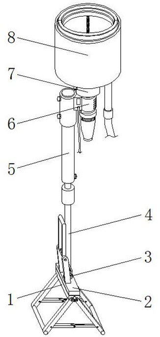 Top surface perforating device for assembled building construction