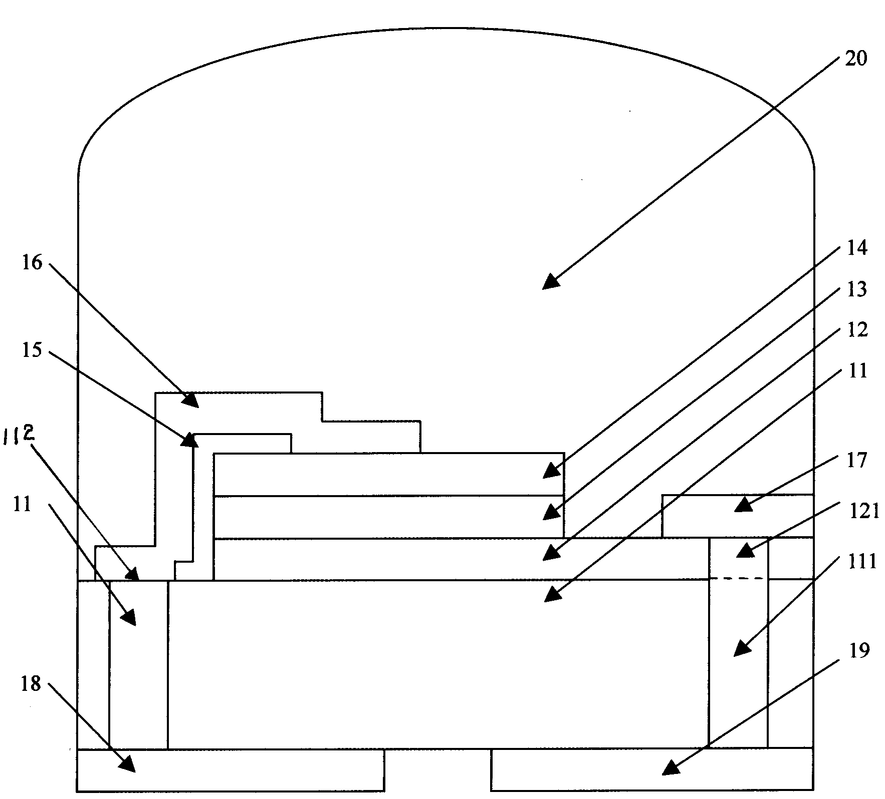 Light emitting diode (LED) packaging structure