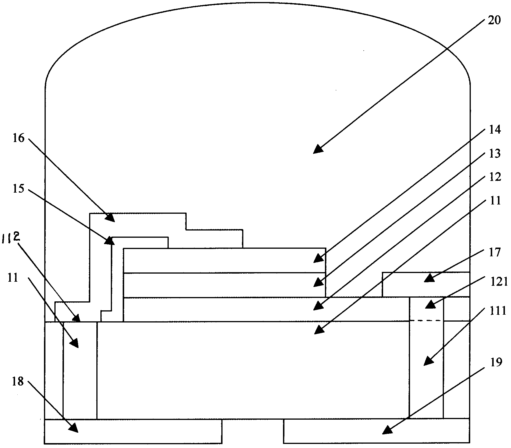 Light emitting diode (LED) packaging structure