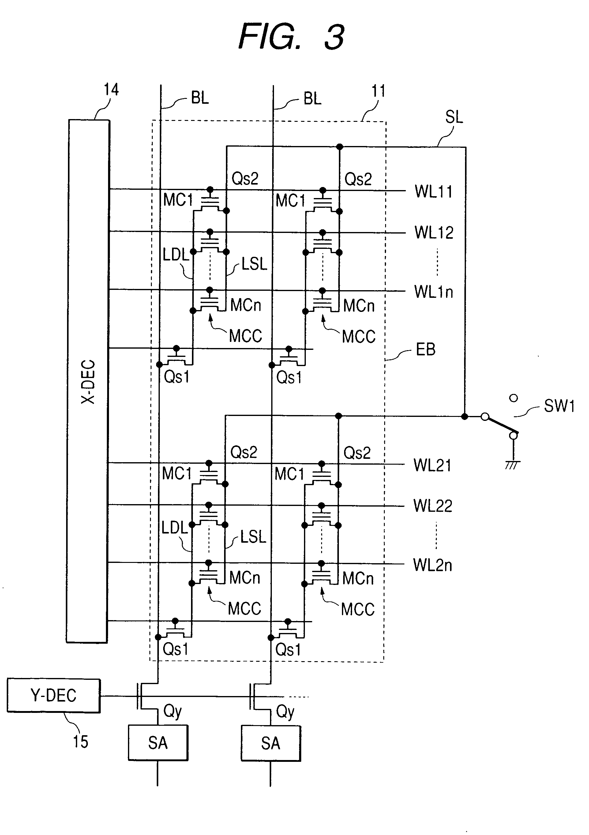 Nonvolatile memory, semiconductor device, and method of programming to nonvolatile memory