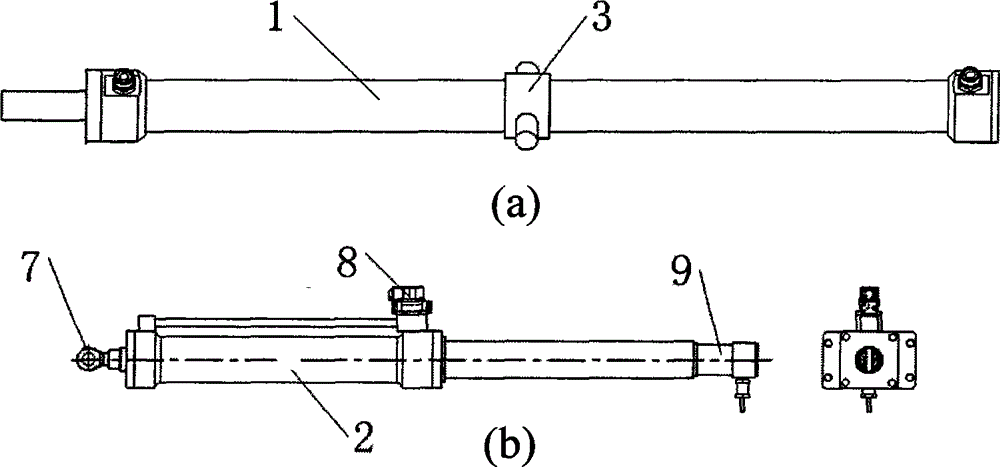 Series hydraulic cylinder with long stroke movement and short stroke high-frequency vibration