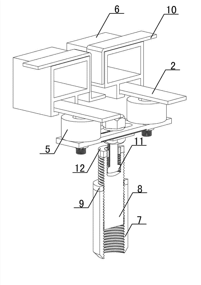Three-dimensional adjustable metal curtain wall connecting system and constructing method thereof