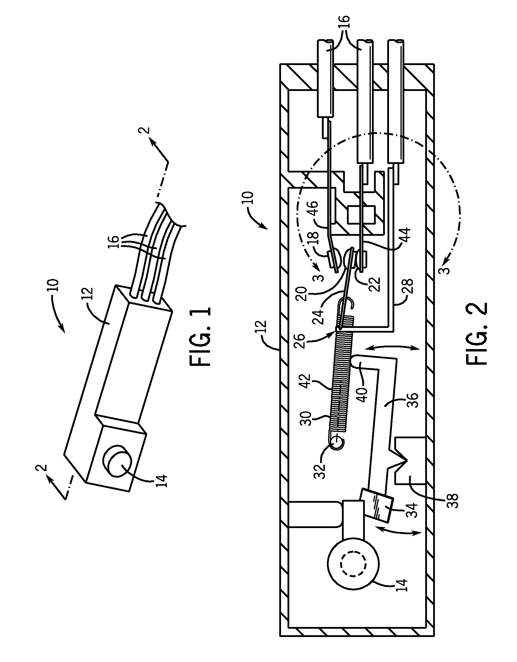 Electrical switch with shear force contact weld release