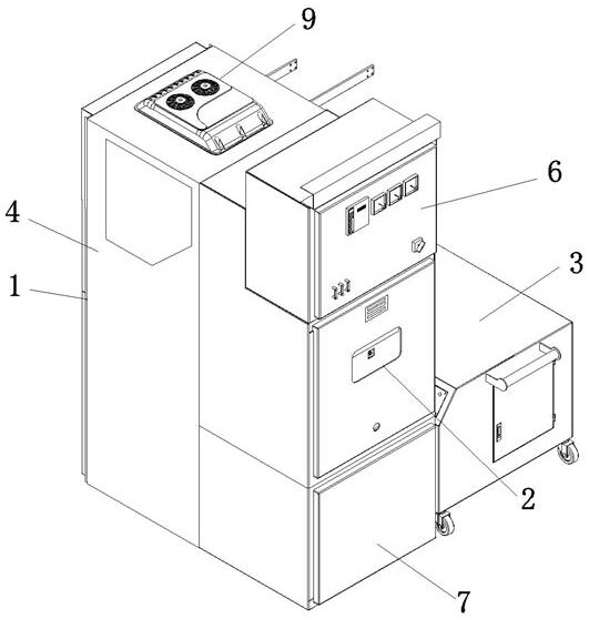 A heat-dissipating and dust-proof high-voltage switch complete set of equipment