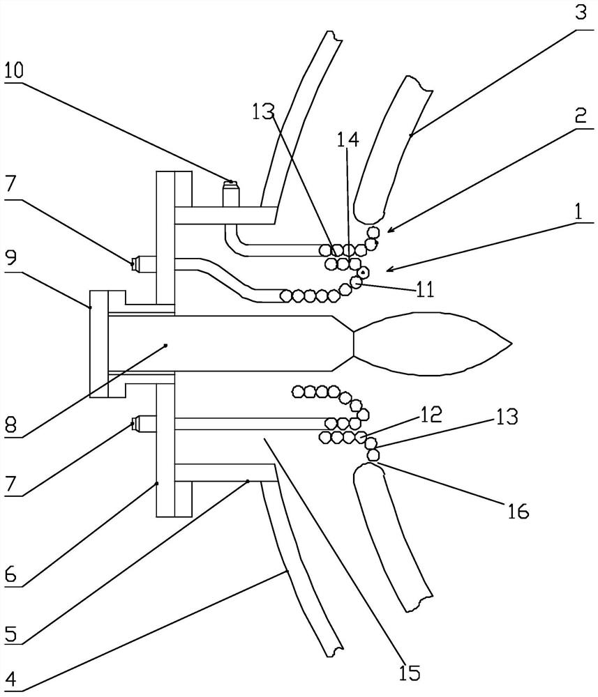 Combined burner cooling cover device