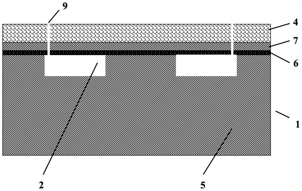 Method for etching cantilever beam on CSOI