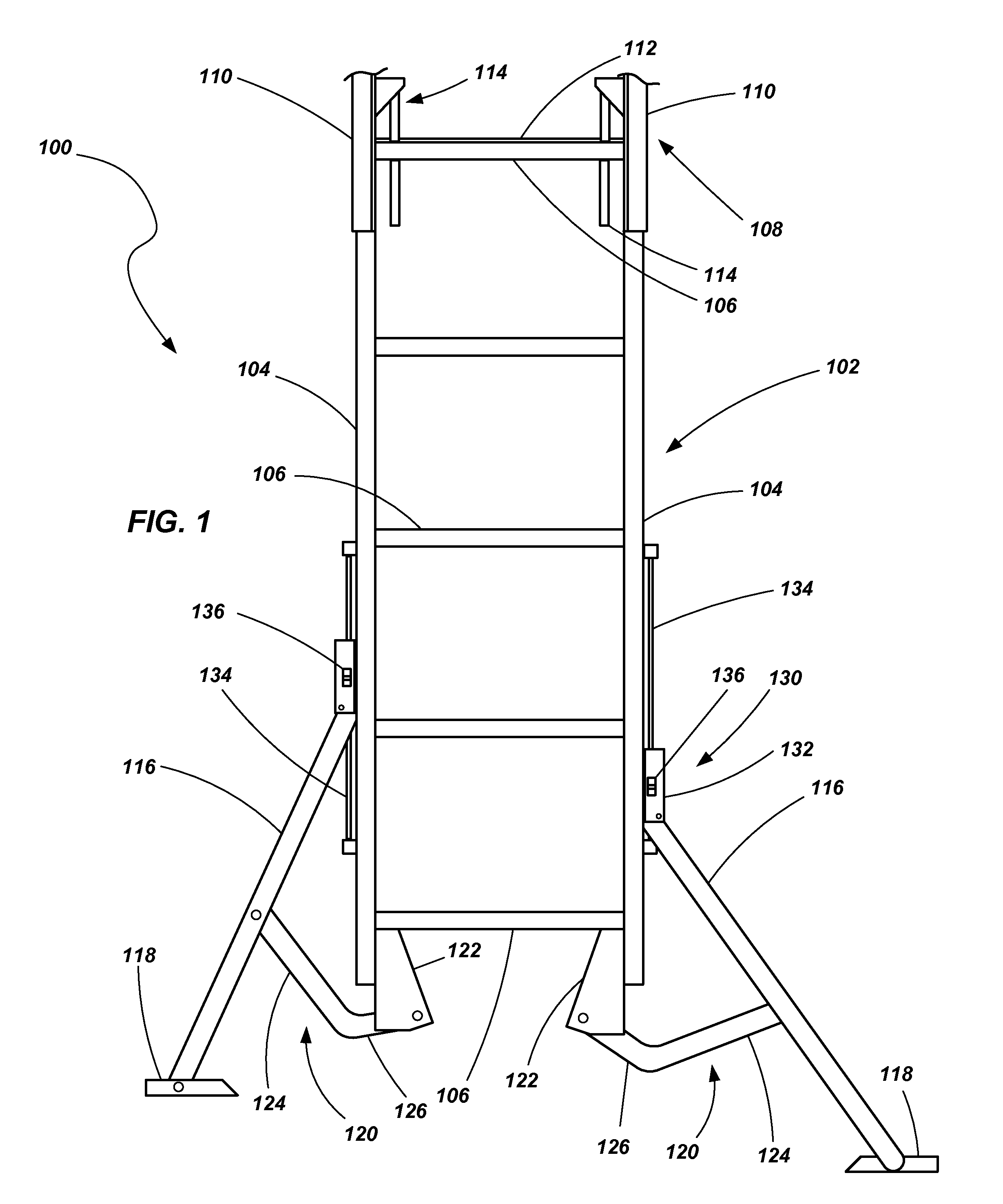 Adjustable ladders and related components