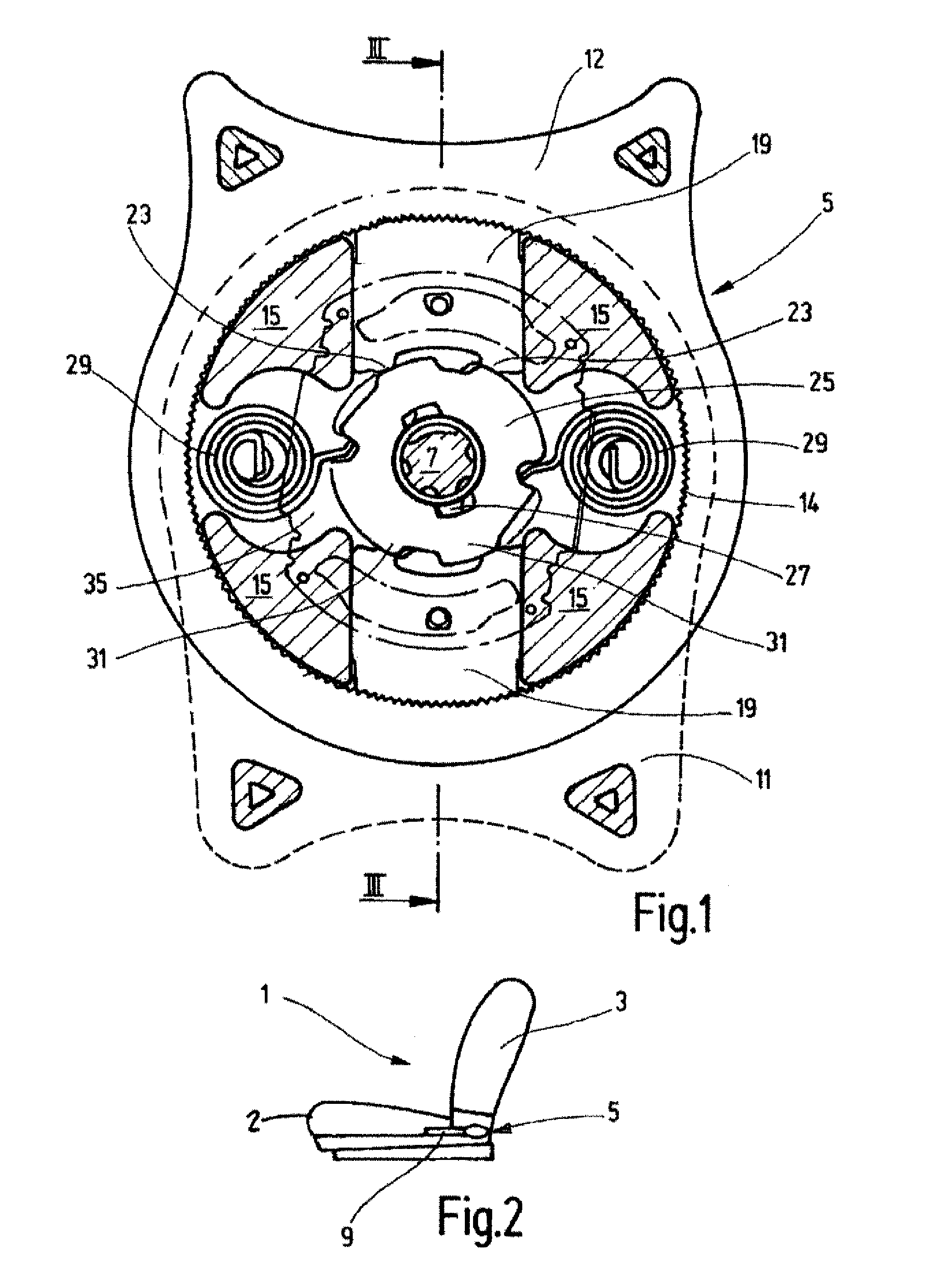 Vehicle seat and recliner fitting for vehicle seat