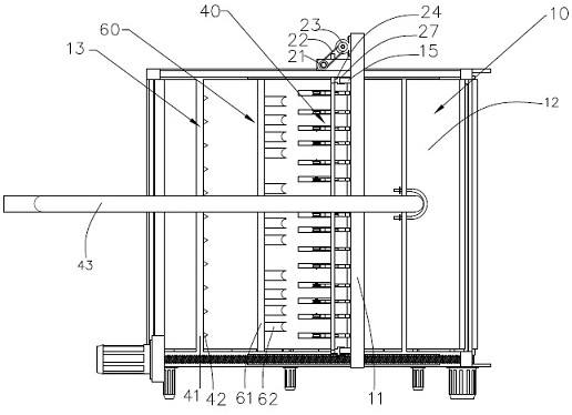 Belt type filter pressing device for sludge and working method thereof