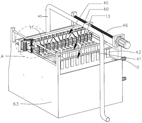 Belt type filter pressing device for sludge and working method thereof