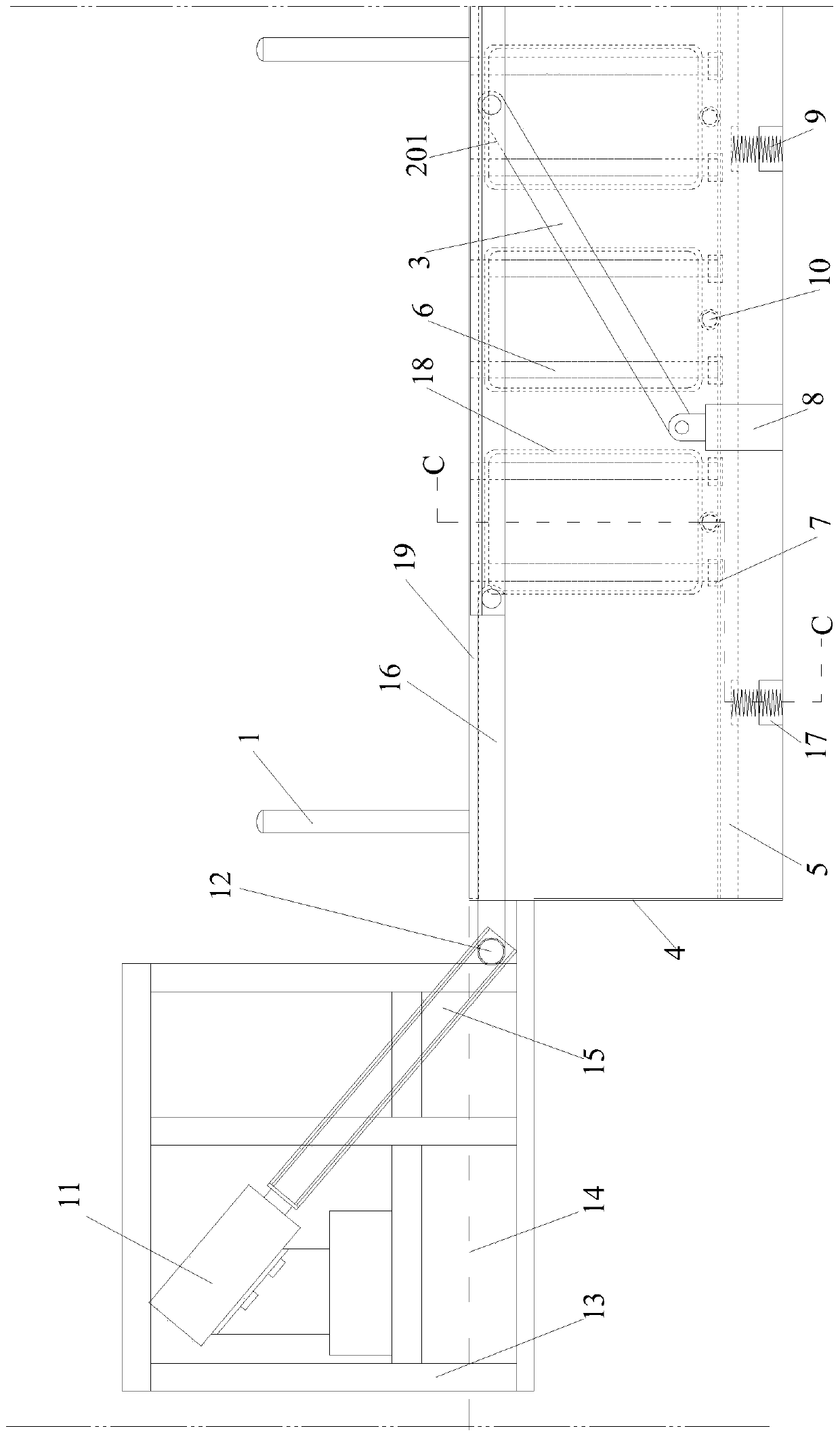 Ground groove type lifting protection device