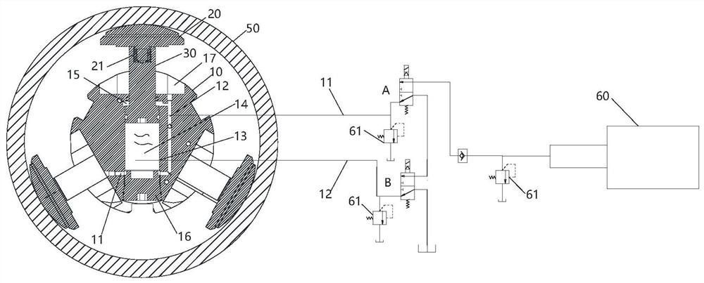 Annular detachable rubber probe sidewall contact device