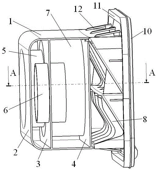 In-vehicle air pressure balance device with noise reduction function