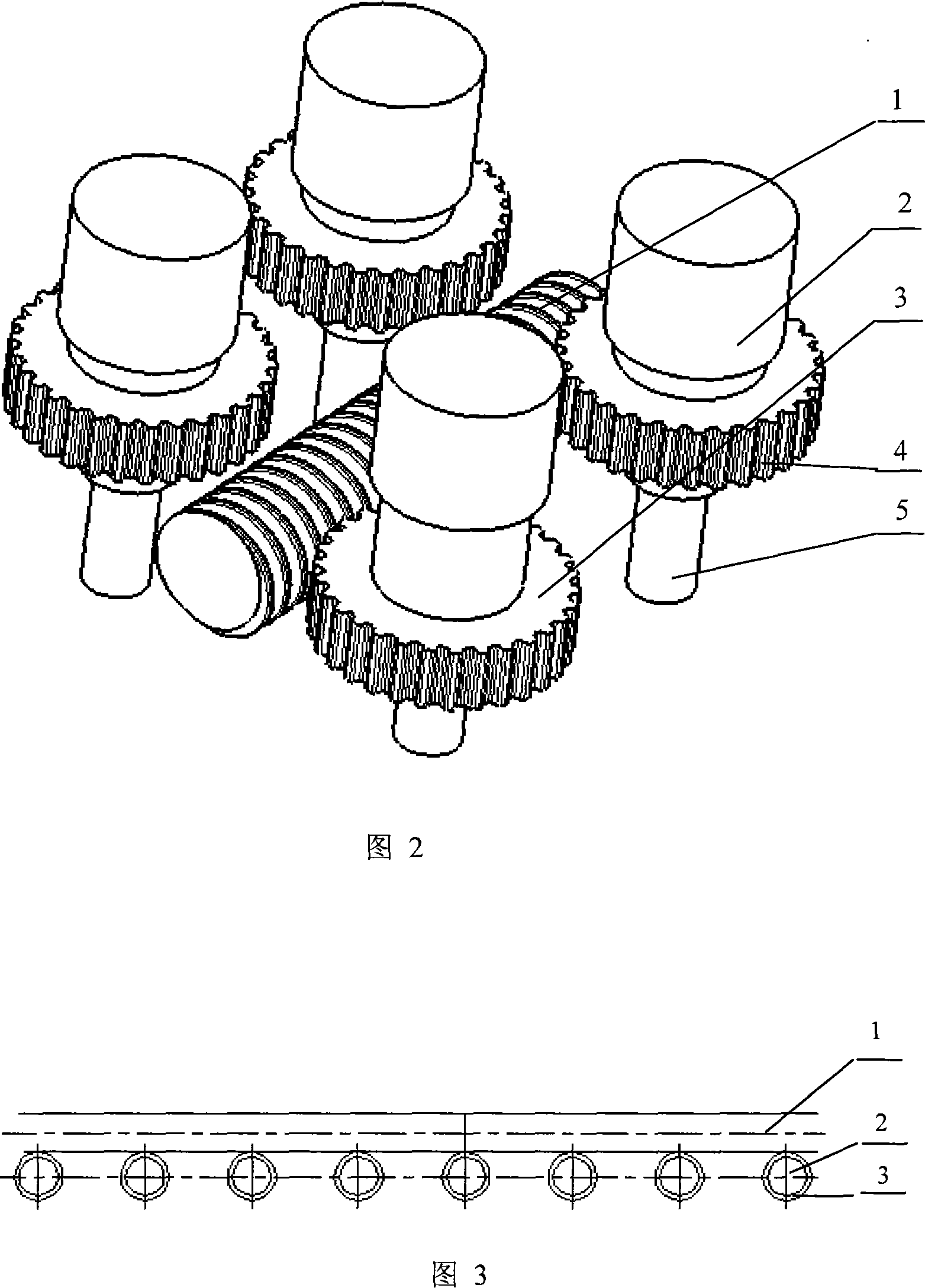 Scroll drive type multi-axle drive mechanism