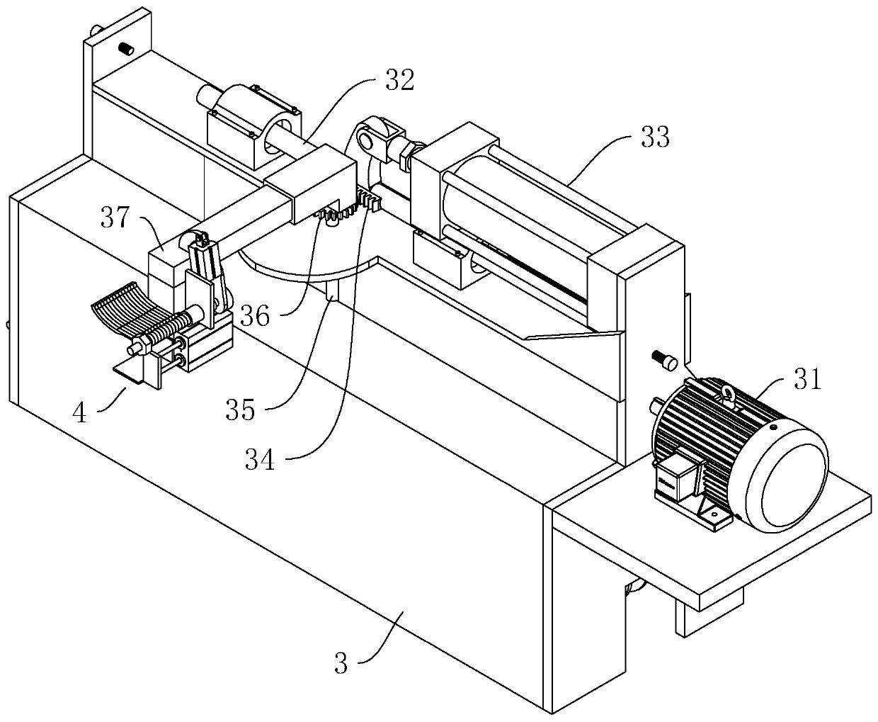 A kind of cutting device for aluminum bar