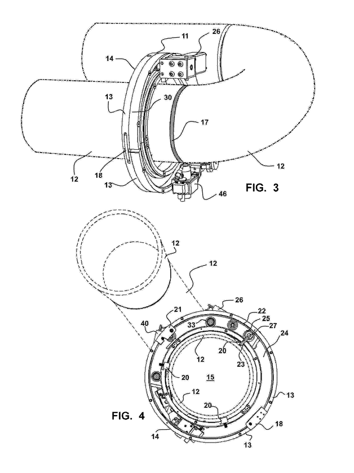 Orbital Welder With Integrated Track And Gear Drive