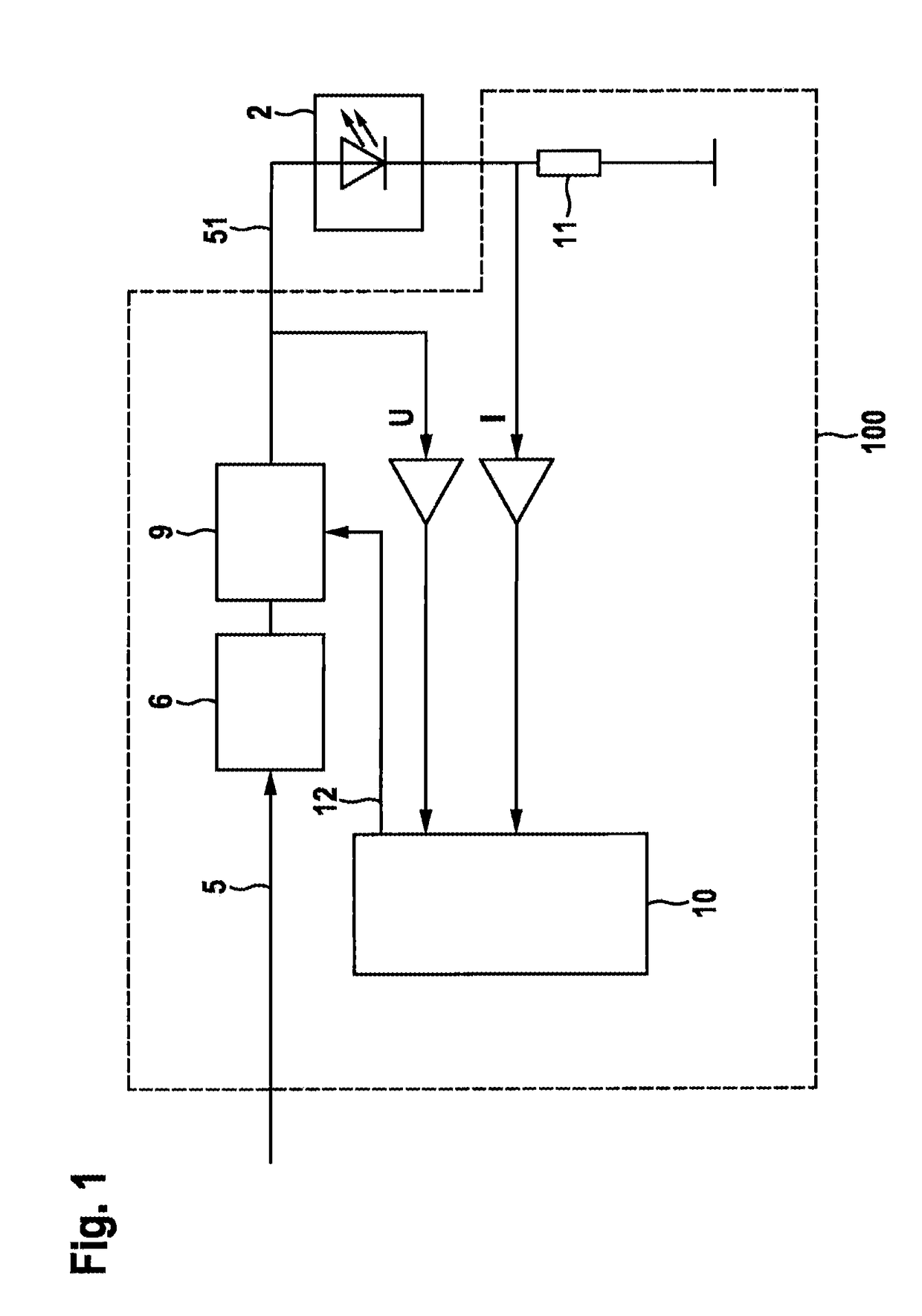 Circuit for producing a laser diode control signal