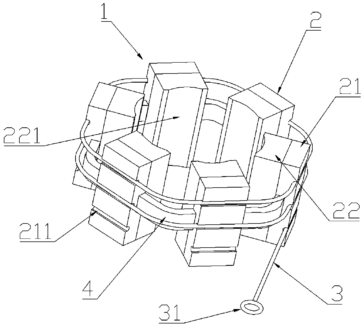 Spiral type lower limb skin sterilizer