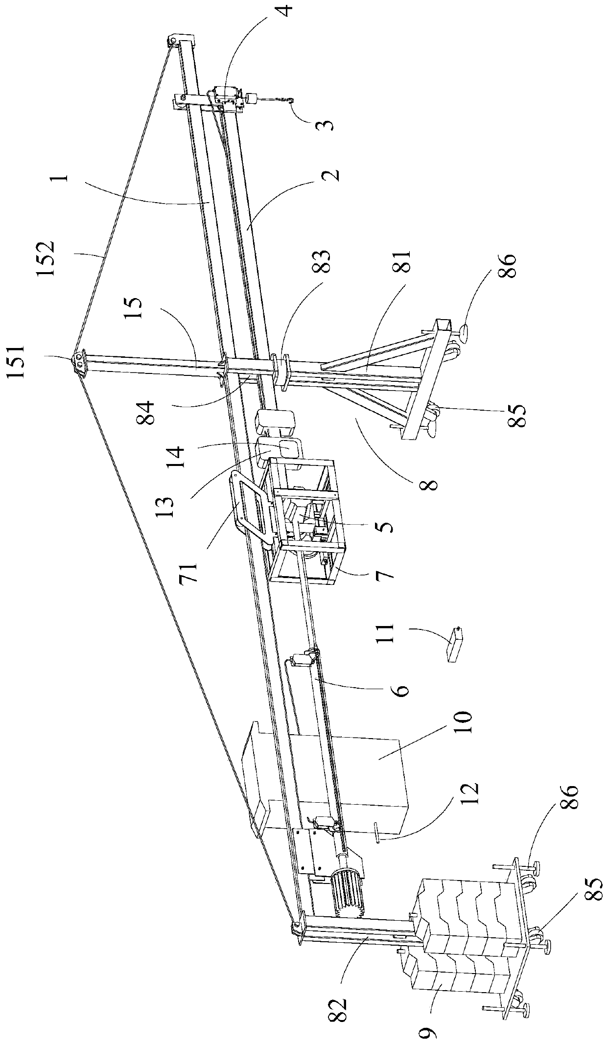 Interlayer crane