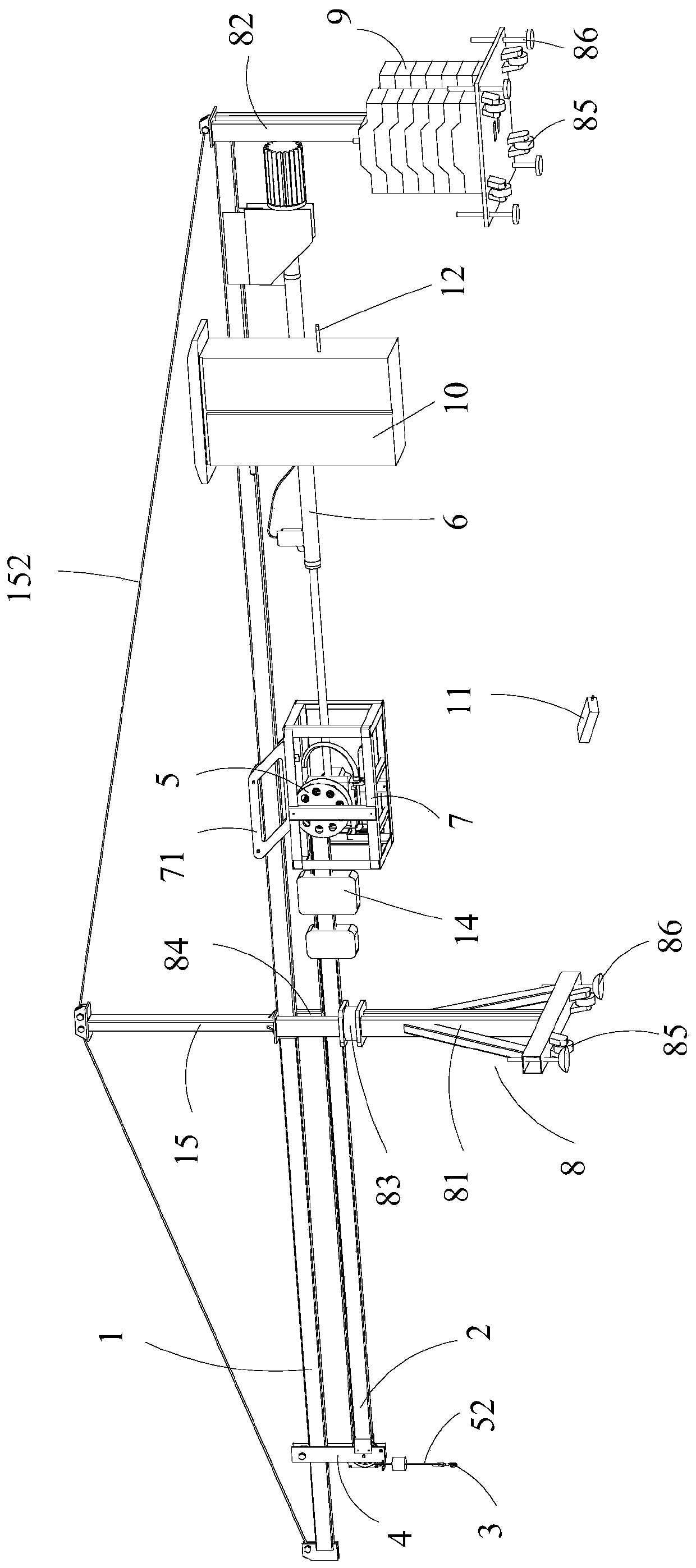 Interlayer crane