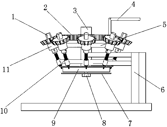 Annular inclined perforating machine