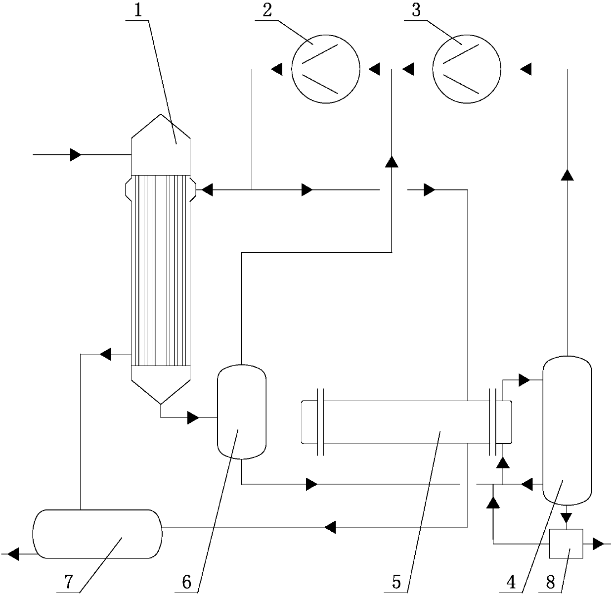 Double-stage MVR evaporation and crystallization process and equipment