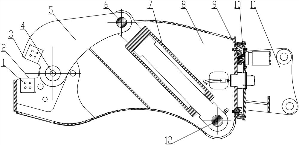 Movable steel rail shearing machine and application method