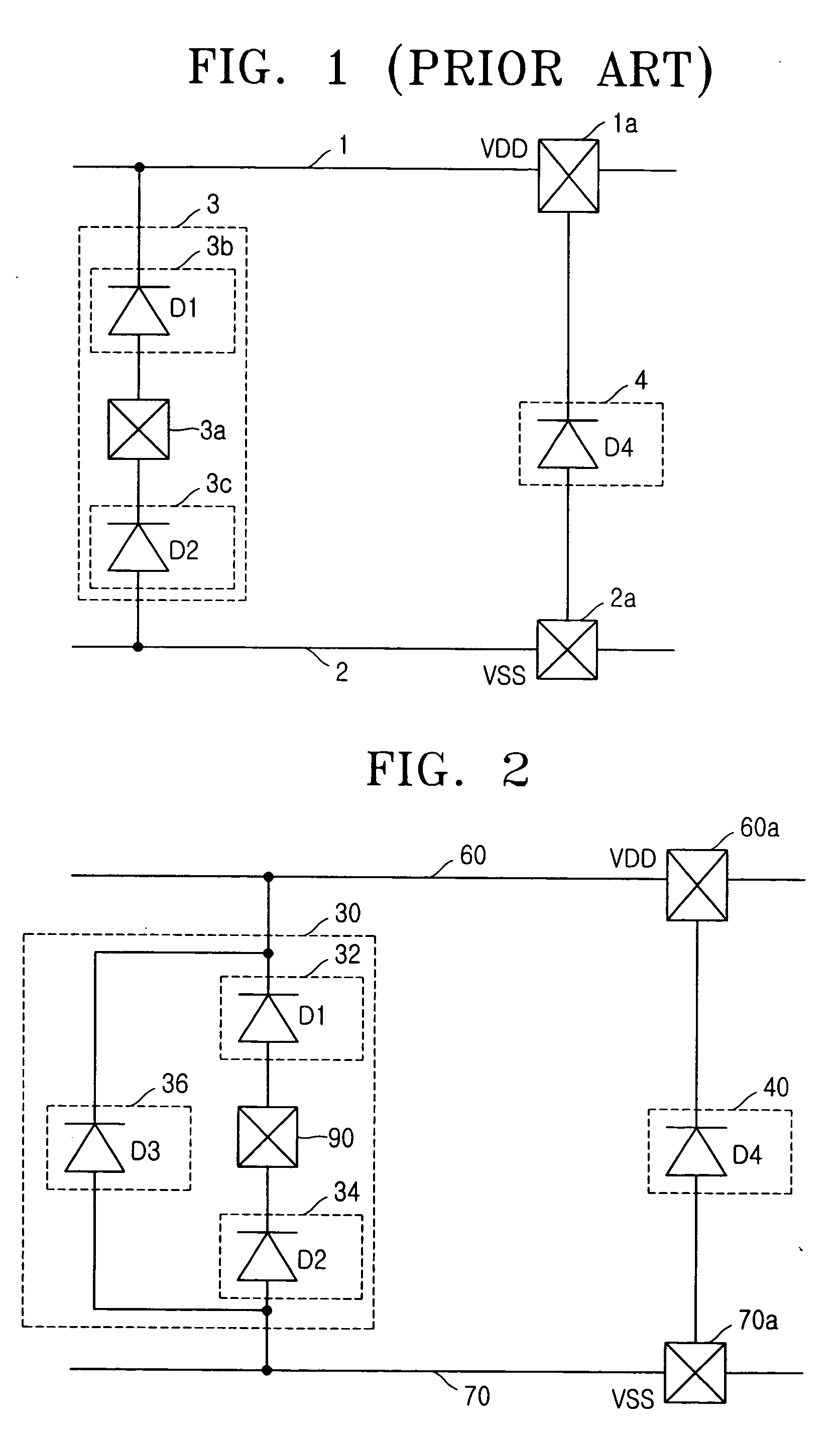 Integrated circuit device having input/output electrostatic discharge protection cell equipment with electrostatic discharge protection element and power clamp