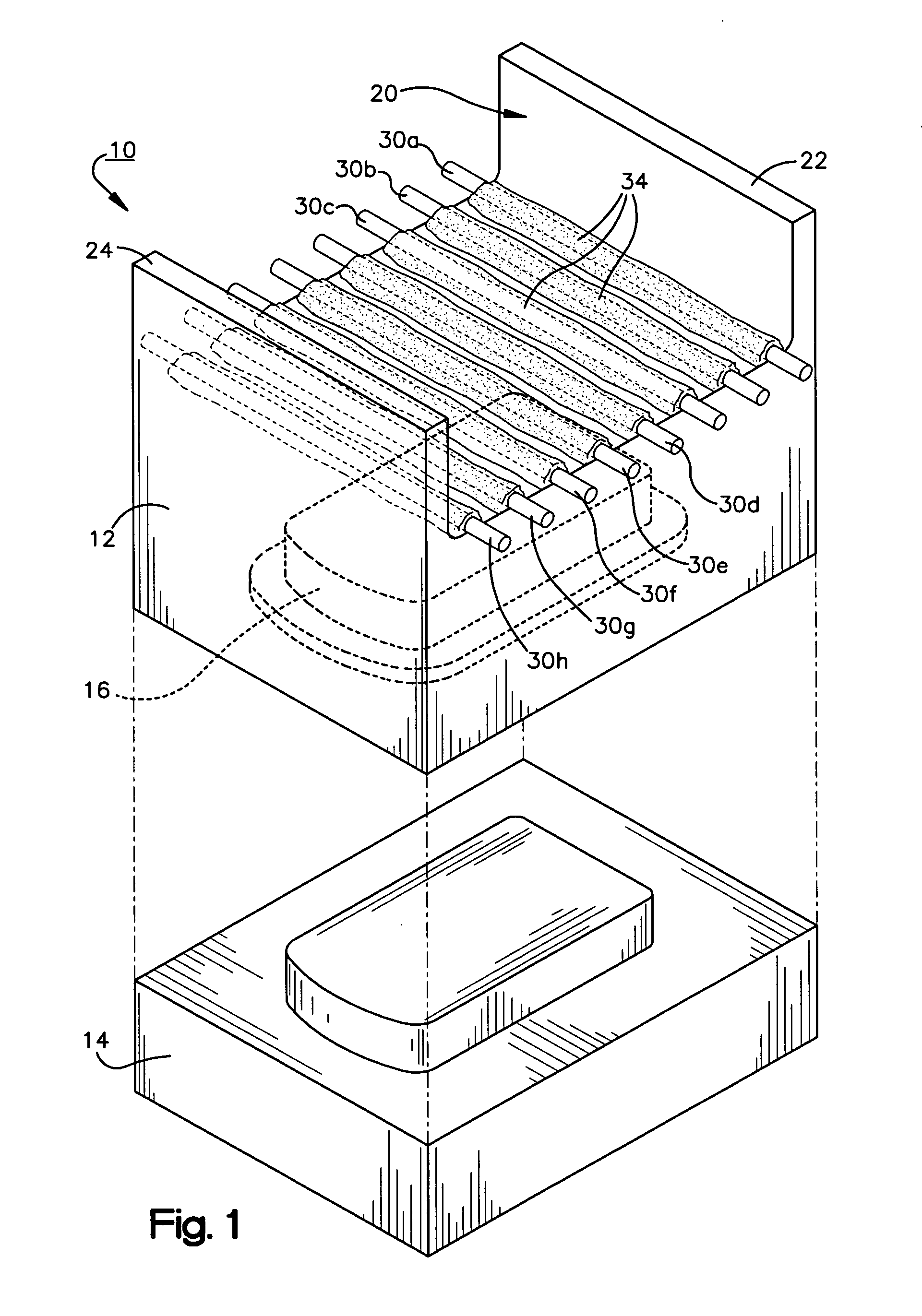 Heat transfer system for a mold