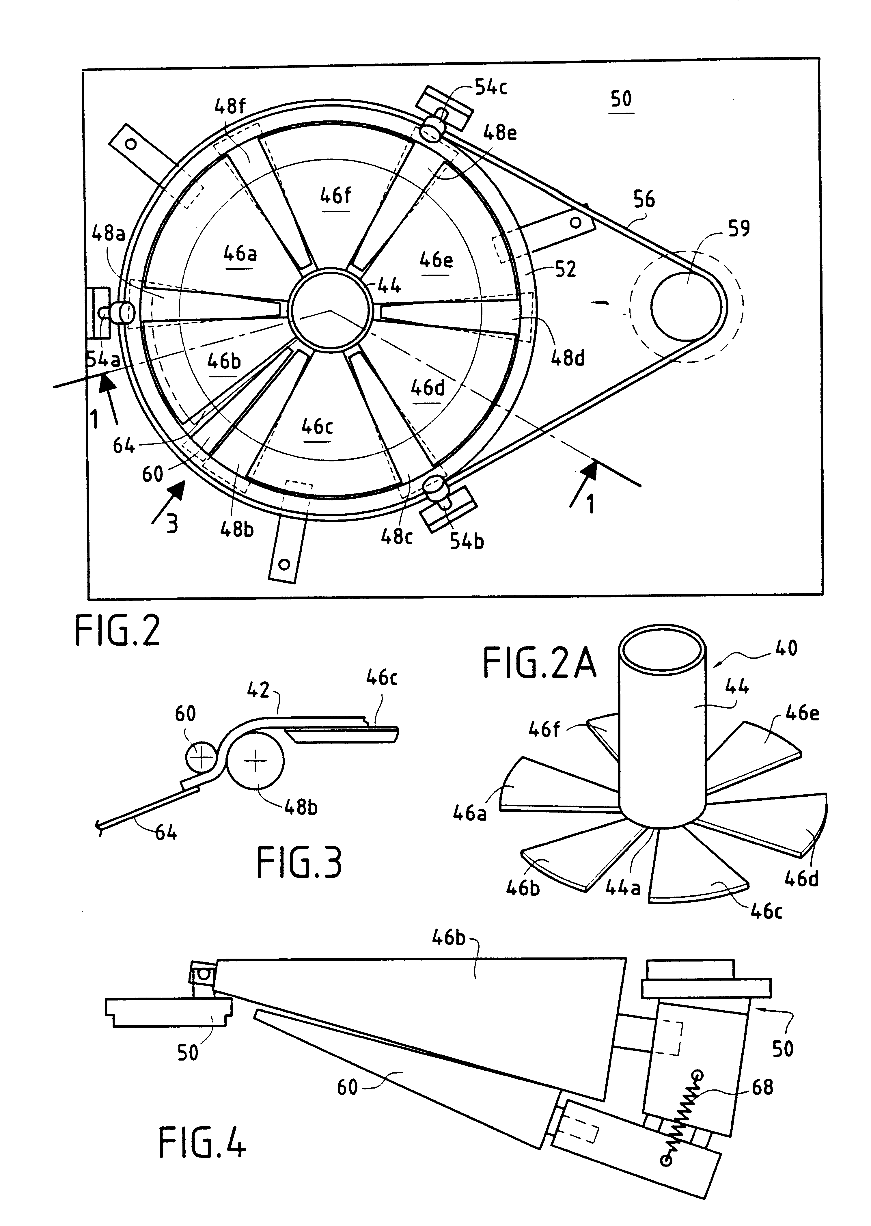 Feeding a needling machine with a continuous spiral strip
