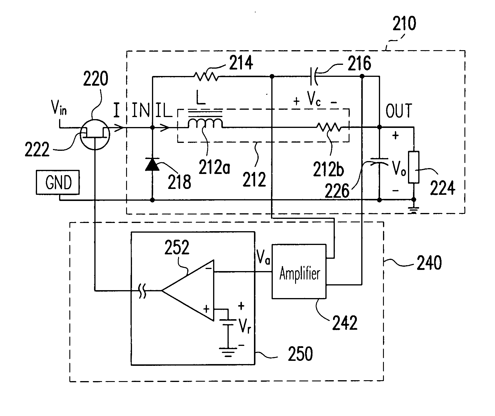 Current-limited protection circuit of switching power converter