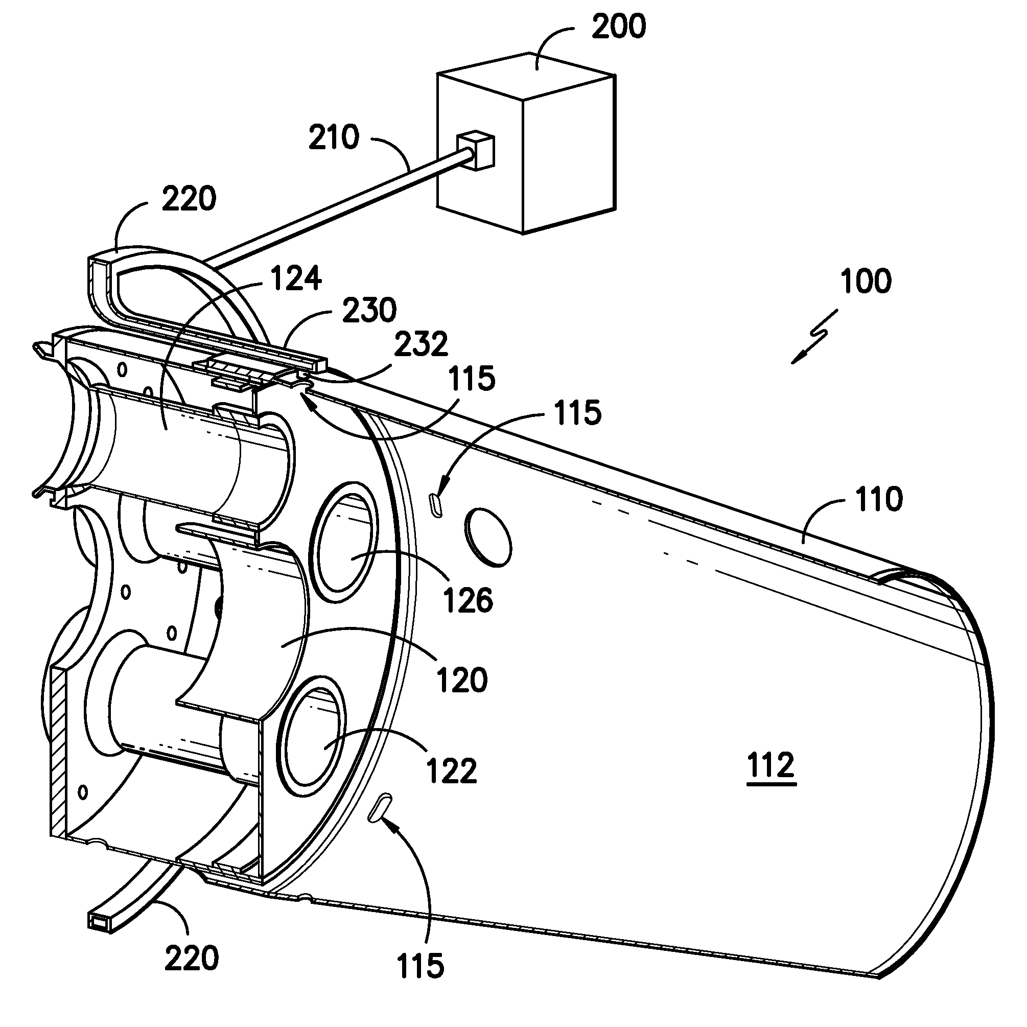 Apparatus for high-frequency electromagnetic initiation of a combustion process